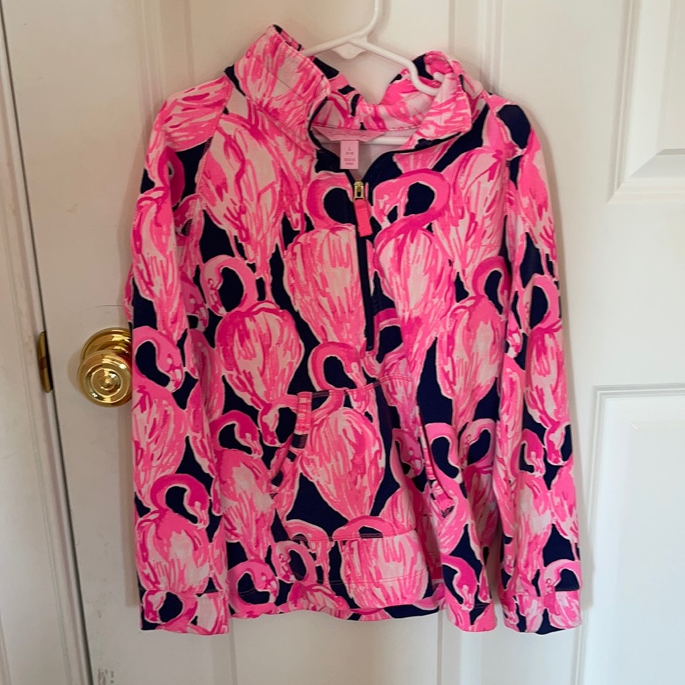 Lilly Pulitzer 1/2 zip pullover fir girls